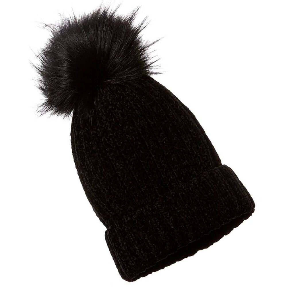 La Fiorentina Basic Knit Beanie, Black